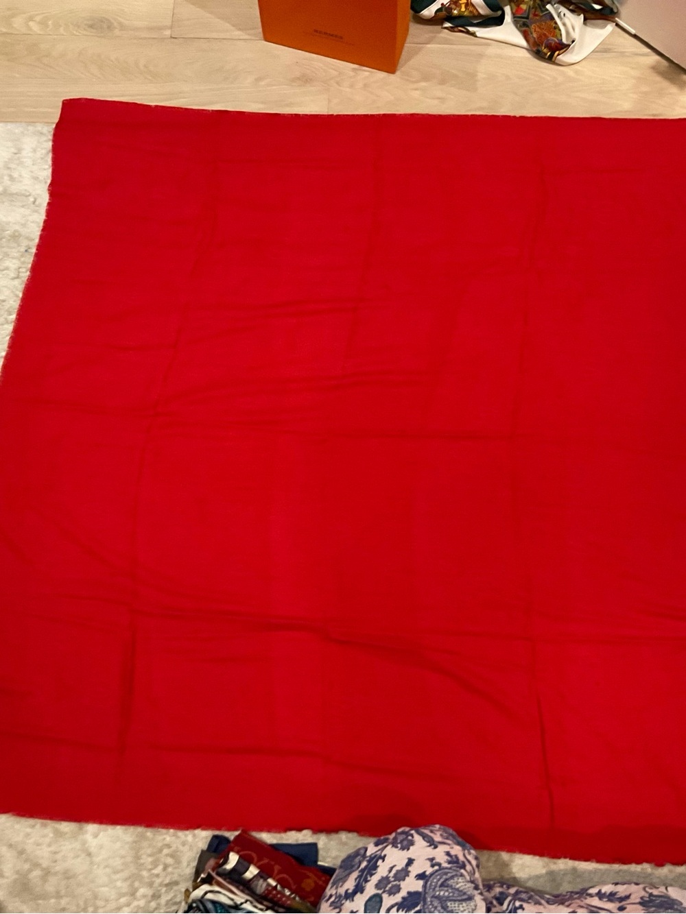 Cartier Red Women's Scarf Wrap